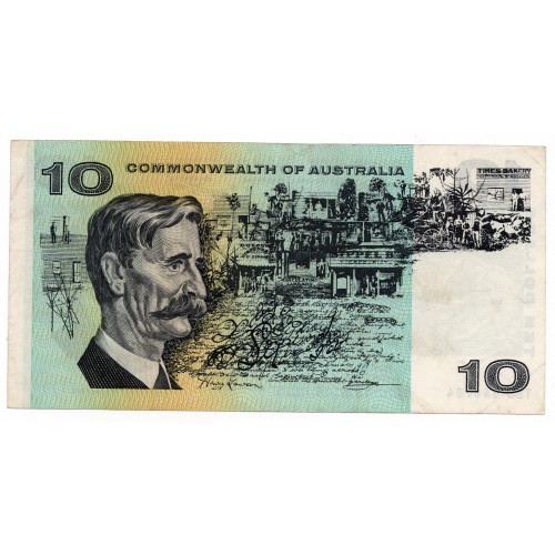 1972 $10 Phillips-Wheeler Commonwealth Of Australia Paper Banknote